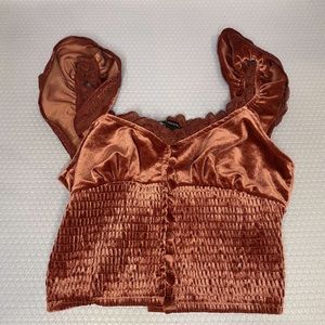 velvet crop top